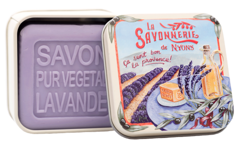 Soap: Lavender 100g & Metal box “Lavender Fields”