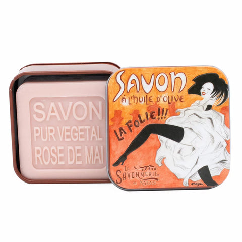 Soap: May Rose 100g & Metal Box "La Folie"