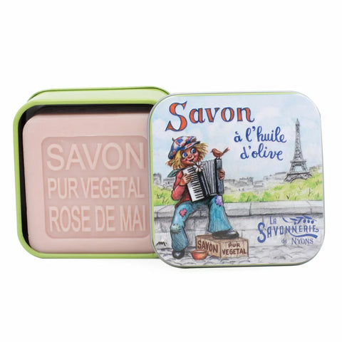 Soap: May Rose 100g & Metal Box "Gavroche"