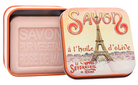 Soap: May Rose 100g & Metal Box "Eiffel Tower”